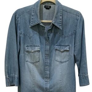 Denim Snap-front Shirt